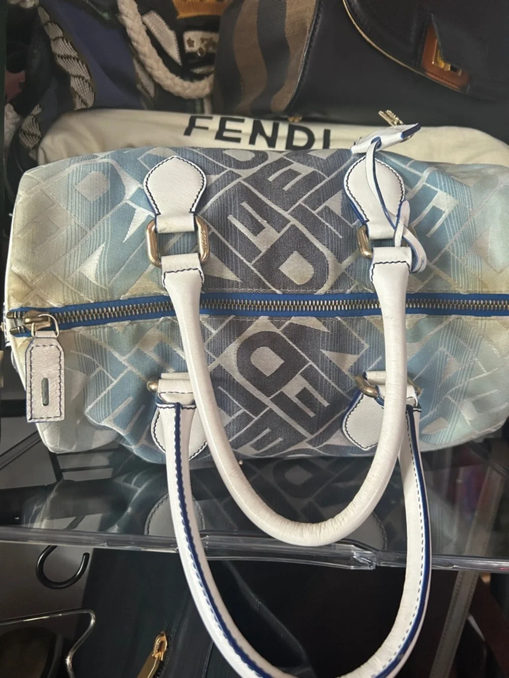 Fendi Forever Bauletto Boston Bag